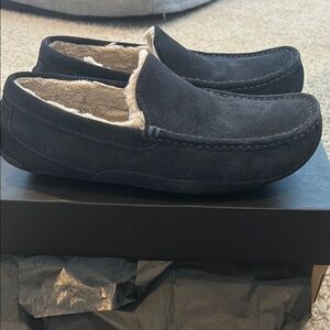 Men's UGG Black Suede Loafers
